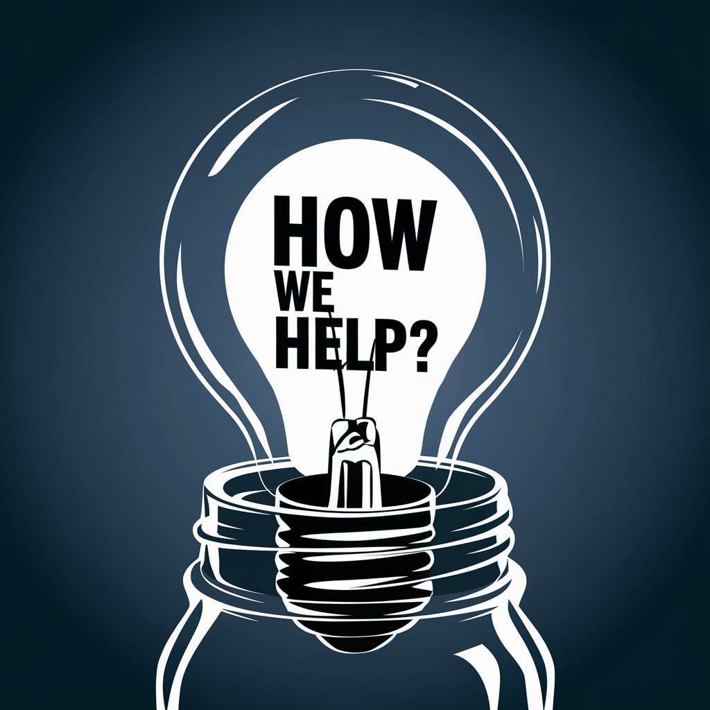 An illustration of a glowing light bulb with the text "How We Help?" inside, set against a dark gradient background. Digital Marketing Basics.